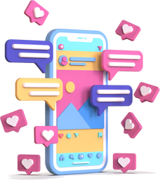 3D Social Media Icon